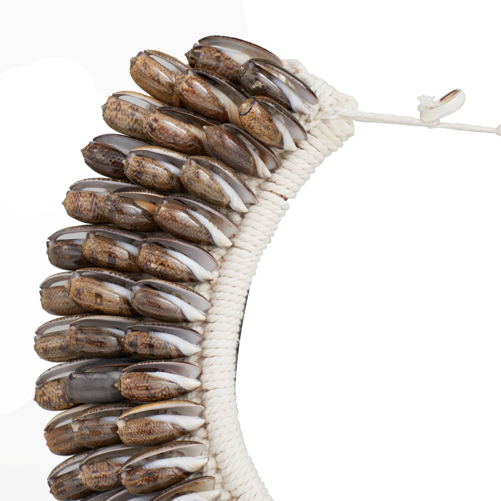 Brown Cotton Eclectic Sculpture, 15" x 12" x 6"